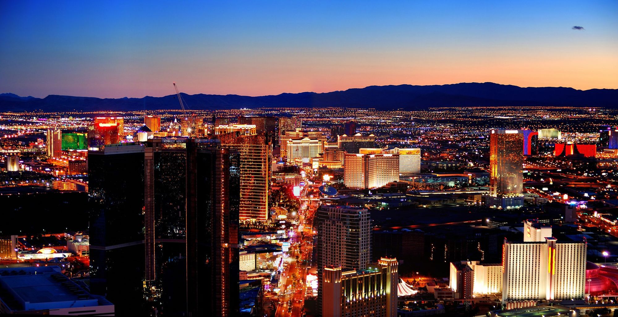 The Las Vegas skyline
